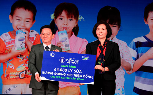Vinamilk và quỹ sữa “Vươn cao Việt Nam” đến Lâm Đồng