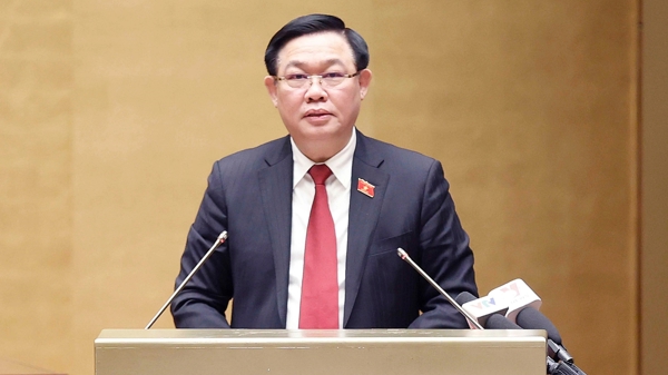 Miễn nhiệm chức Chủ tịch Quốc hội đối với ông Vương Đình Huệ