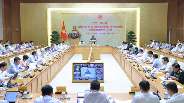 Thủ tướng chủ trì hội nghị sơ kết, đánh giá, rút kinh nghiệm về công tác phòng chống và khắc phục hậu quả bão số 3