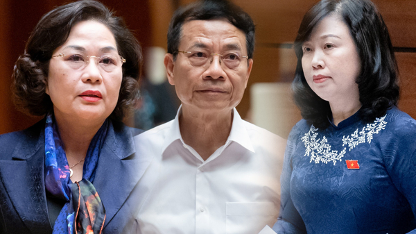 Quốc hội bắt đầu chất vấn 3 Bộ trưởng, trưởng ngành: Ngân hàng, Y tế, Thông tin và Truyền thông