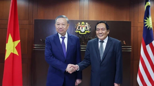 Tổng Bí thư Tô Lâm hội kiến với Chủ tịch Thượng viện Malaysia Dato’ Awang Bemee Awang Ali Basah