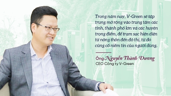 V-Green đặt mục tiêu xây dựng 500.000 cổng sạc ôtô điện