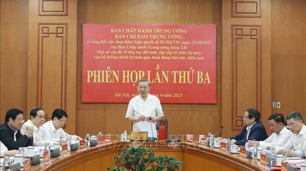 Tổng Bí thư Tô Lâm: Các cơ quan, đơn vị, tổ chức trước, trong và sau sắp xếp phải bảo đảm hoạt động thông suốt