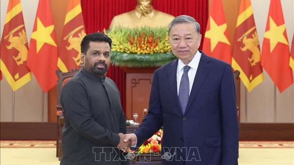 Tổng Bí thư Tô Lâm tiếp Tổng thống Sri Lanka