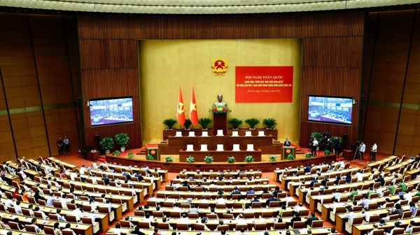 [Phóng sự ảnh]: Hội nghị toàn quốc quán triệt, triển khai Nghị quyết Trung ương 11