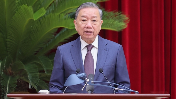 Toàn văn bài phát biểu của Tổng Bí thư Tô Lâm tại phiên khai mạc Hội nghị Trung ương 12 Khóa XIII