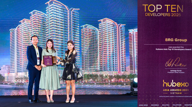 Tập đoàn BRG lọt Top 10 nhà phát triển bất động sản hàng đầu trong năm 2025