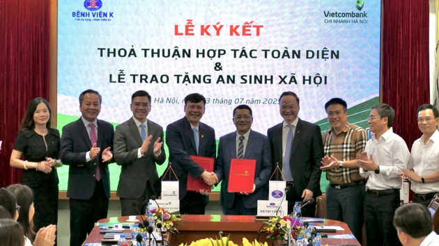 Vietcombank và Bệnh viện K ký kết hợp tác toàn diện