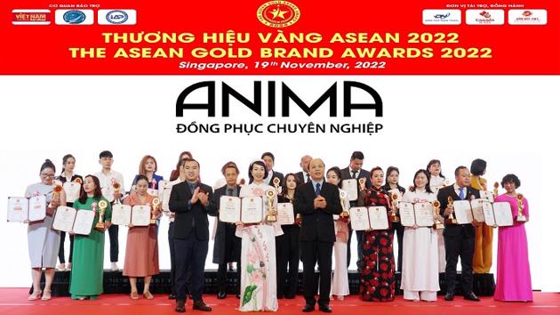 Anima Uniform vào top 50 doanh nghiệp nhận giải thưởng “Thương hiệu Vàng Asean 2022” tại Singapore