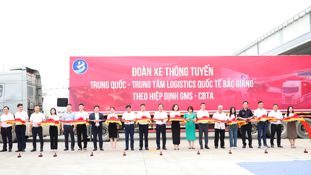 Chính thức đón xe thông tuyến Trung tâm Logistics Quốc tế Bắc Giang