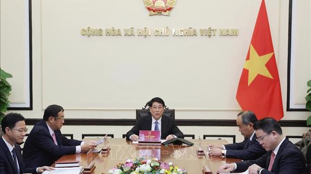 Chủ tịch nước Lương Cường điện đàm với tân Tổng thống Hàn Quốc Lee Jae Myung