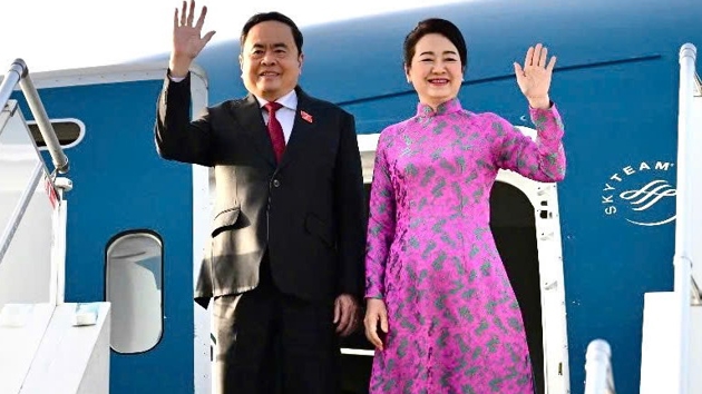 Chủ tịch Quốc hội Trần Thanh Mẫn tới Rabat, bắt đầu chuyến thăm chính thức Vương quốc Morocco