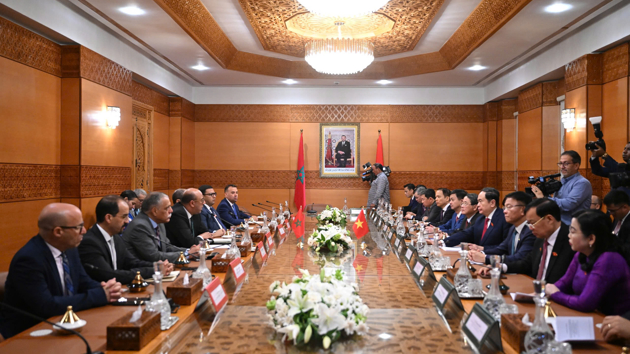 Chủ tịch Quốc hội Trần Thanh Mẫn hội đàm với lãnh đạo Nghị viện Morocco