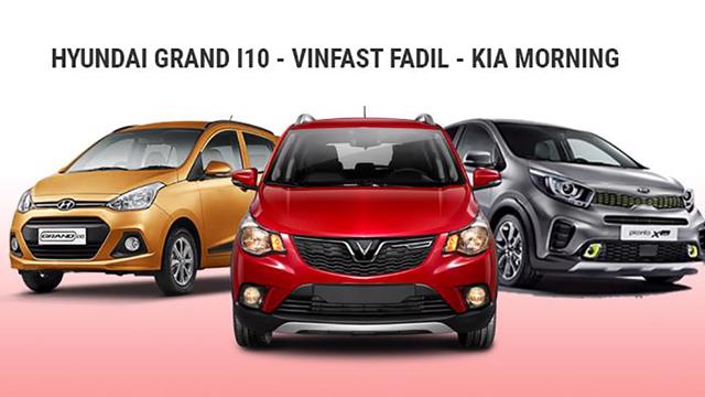So sánh Kia Morning mới, VinFast Fadil và Hyundai Grand i10