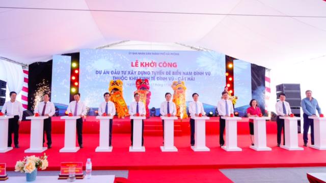 Read more about the article Hải Phòng chi gần 2.300 tỷ đồng cho Dự án xây dựng tuyến đê biển Nam Đình Vũ