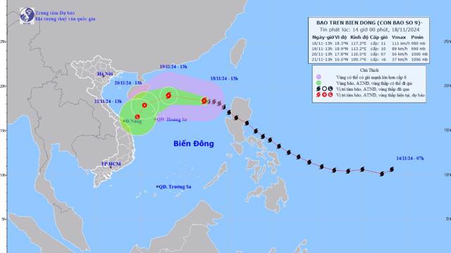 Khẩn trương ứng phó với bão số 9