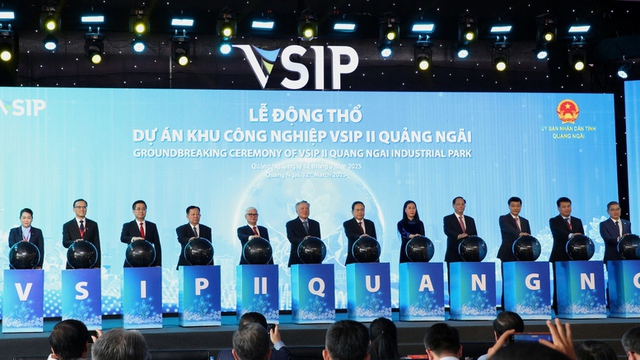 Groundbreaking ceremony for second VSIP in Quang Ngai held