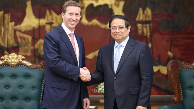 PM hosts CEO of Warburg Pincus