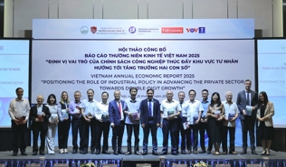 Công bố báo cáo kinh tế thường niên 2025: Định vị vai trò chính sách công nghiệp, thúc đẩy khu vực tư nhân phát triển