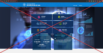 Cảnh báo về website giả mạo Cổng dịch vụ công trực tuyến Bảo hiểm xã hội Việt Nam