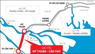 Cao tốc Mỹ Thuận – Cần Thơ sẽ hoàn thành vào dịp Noel