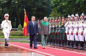 Welcome ceremony for Timor-Leste President