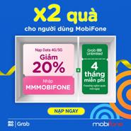 MobiFone kết hợp với MoMo và Grab tung chương trình ưu đãi lớn: Nạp data, nhân đôi quà tặng 