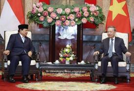 Indonesia's President-elect Prabowo Subianto visits Vietnam