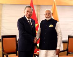 Party General Secretary and State President To Lam meets with Indian Prime Minister Narendra Modi in New York