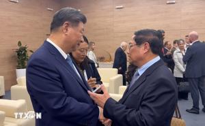 PM Chinh meets with Chinese top leader on sidelines of BRICS+ Summit