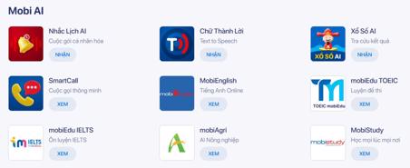 Dịch vụ AI thiết thực cho người Việt