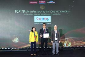 Tin Dùng Việt Nam 2024 vinh danh bộ 3 sản phẩm của Care For Việt Nam