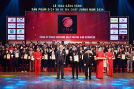 Công ty Vietnam Stay Travel & Services được vinh danh Top 10 Dịch vụ uy tín chất lượng năm 2024