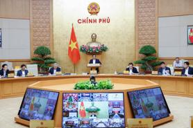 Thủ tướng chủ trì phiên họp thường kỳ và Hội nghị trực tuyến của Chính phủ với địa phương
