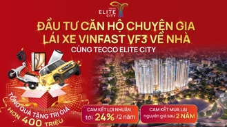 Sở hữu căn hộ Tecco Elite City Thái Nguyên: Cơ hội đầu tư “không rủi ro” với ưu đãi hấp dẫn