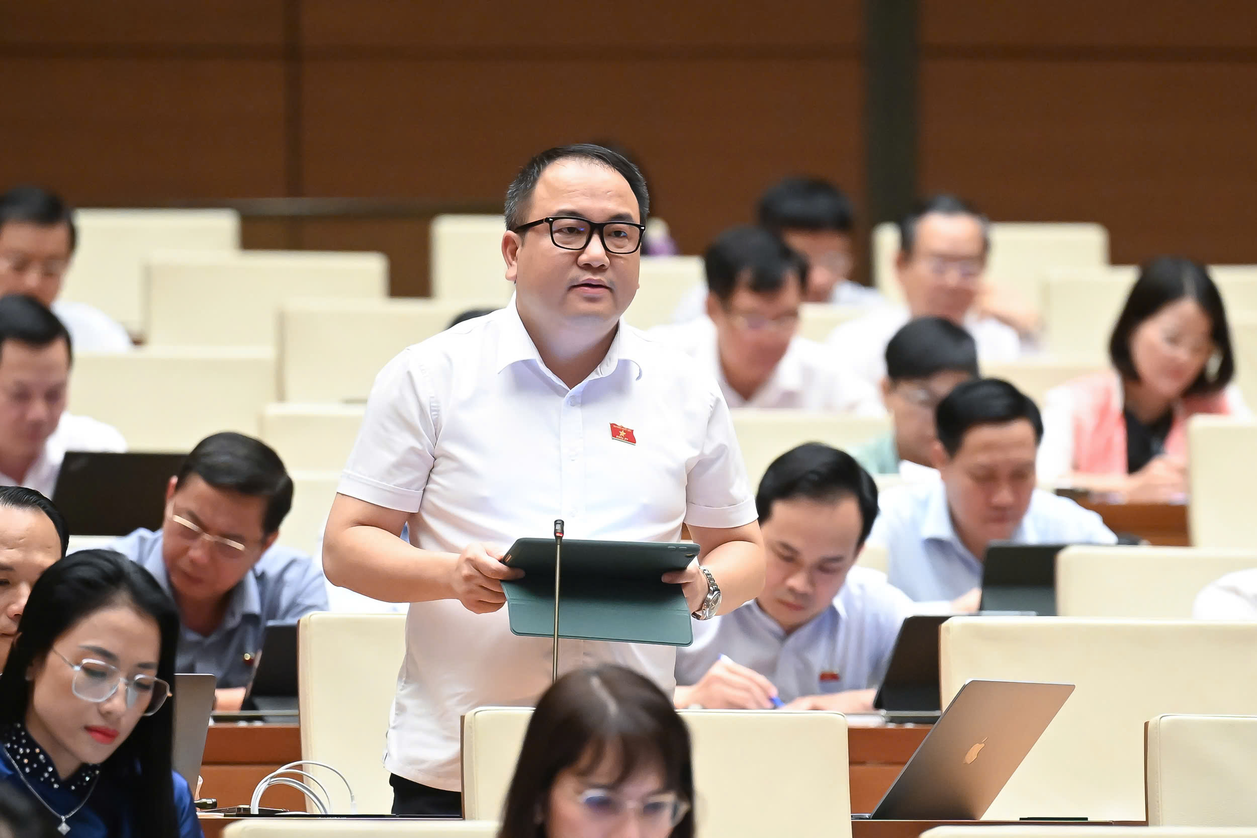 Đại biểu Phạm Trọng Nghĩa, đoàn Đại biểu Quốc hội tỉnh Lạng Sơn. Ảnh: Quochoi.vn.