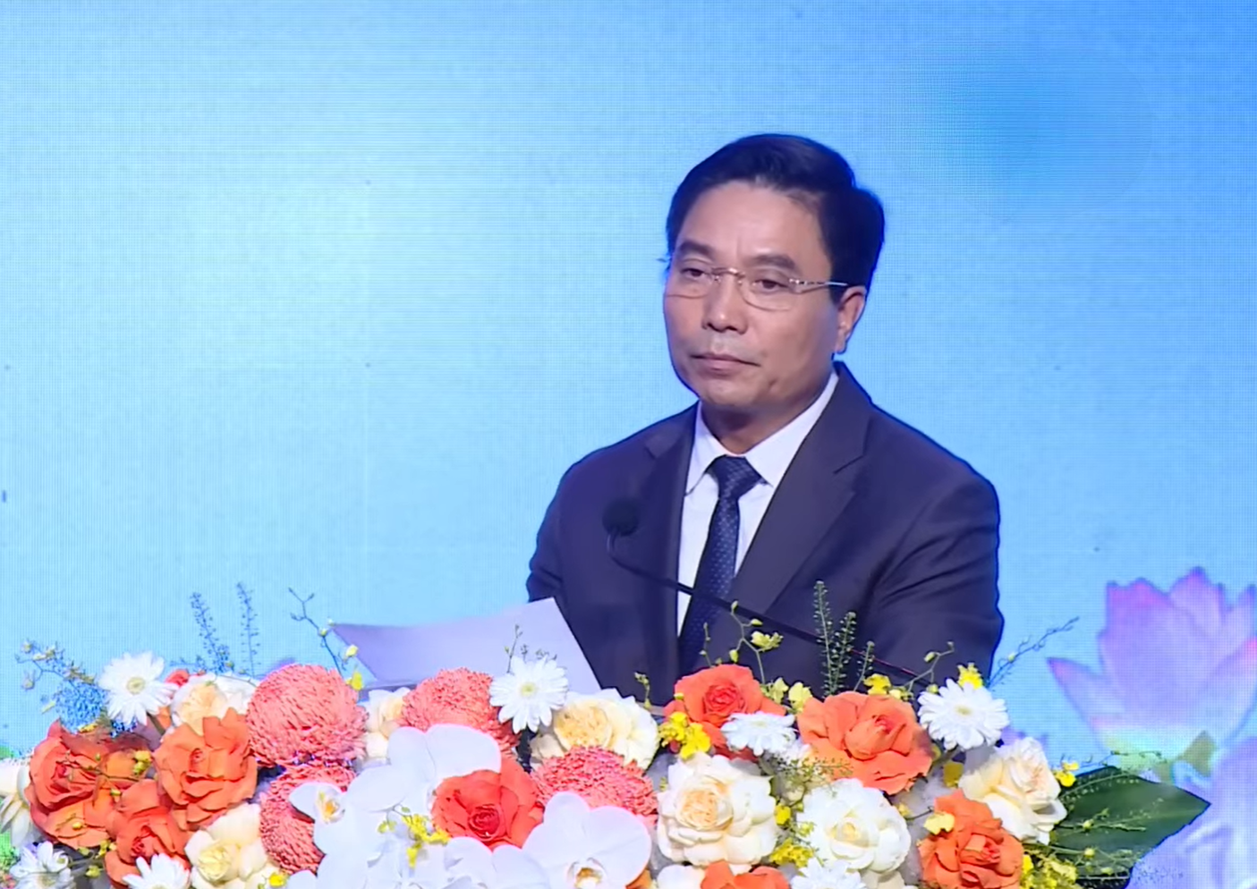 &nbsp;B&iacute; thư Tỉnh ủy Thanh Ho&aacute; Nguyễn Do&atilde;n Anh ph&aacute;t biểu tại buổi lễ