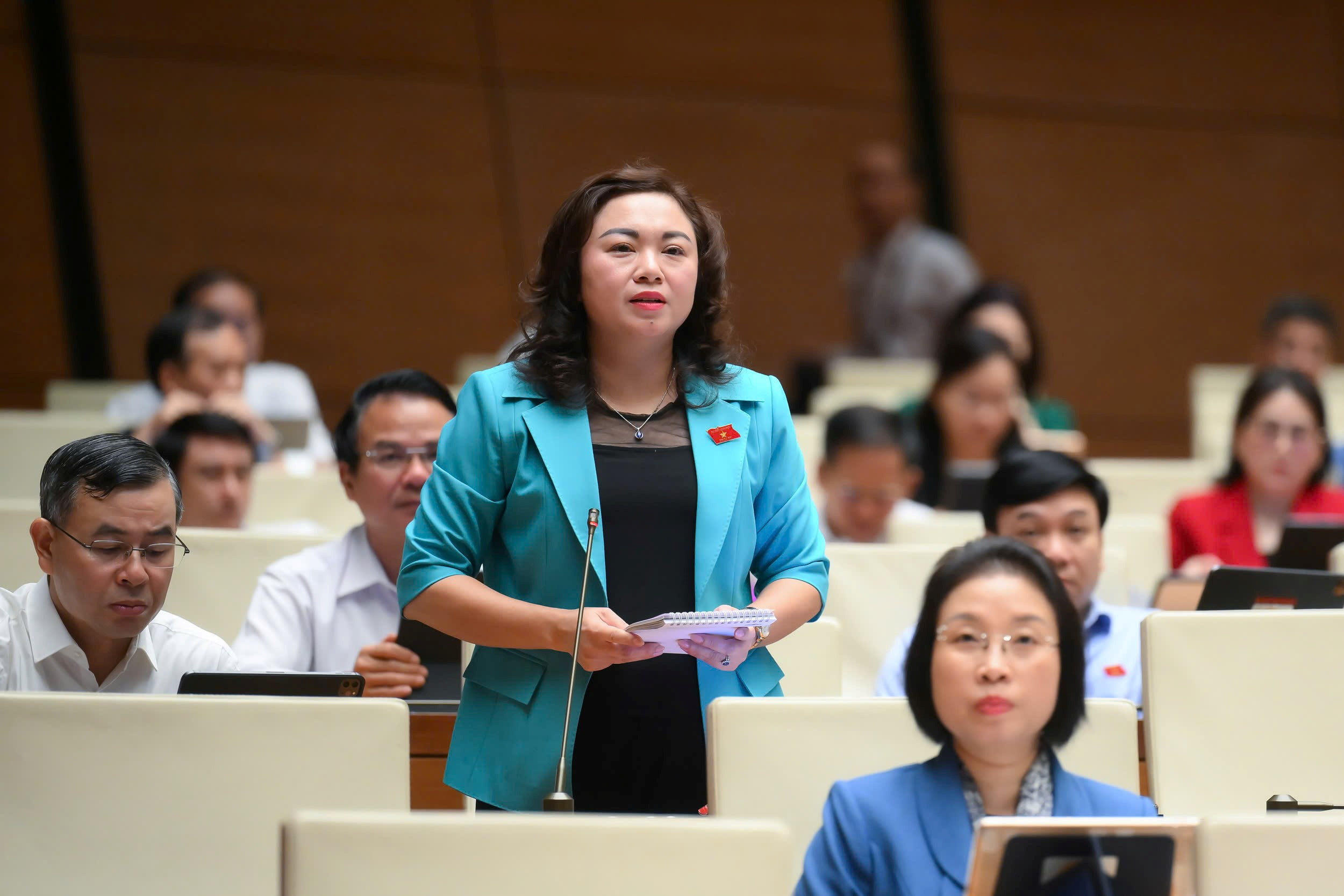 Đại biểu Đặng Bích Ngọc – Đoàn Đại biểu Quốc hội tỉnh Hoà Bình - Ảnh: Quochoi.vn