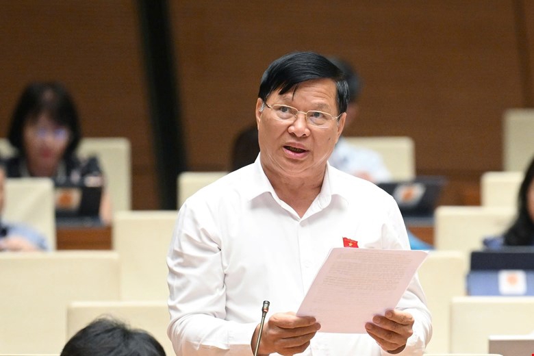 Đại biểu Trần Văn Tiến, đo&agrave;n Vĩnh Ph&uacute;c.