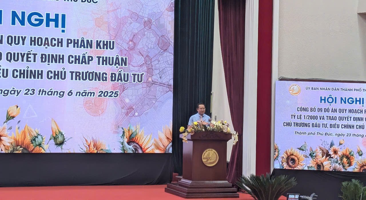 Chủ tịch Ủy ban nh&acirc;n d&acirc;n TP.HCM Nguyễn Văn Được ph&aacute;t biểu tại buổi lễ - Ảnh: C&ocirc;ng th&ocirc;ng tin điện tử TP.HCM.