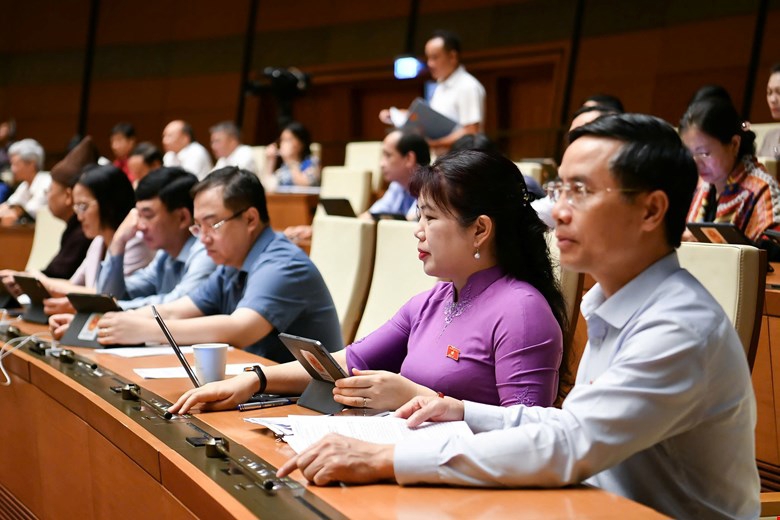 Quốc hội bấm n&uacute;t th&ocirc;ng qua dự &aacute;n luật.