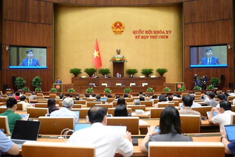 Quốc hội Biểu quyết thông qua Nghị quyết của Quốc hội về việc thành lập Hội đồng Bầu cử quốc gia.