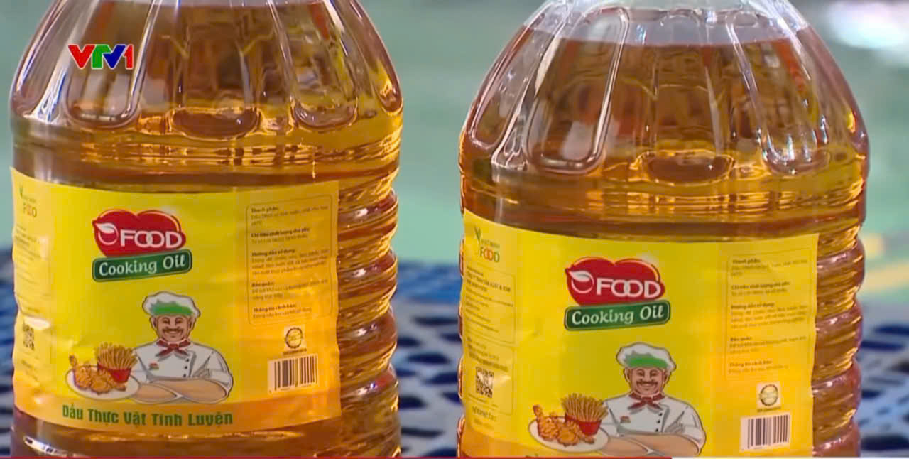 Dầu ăn OFOOD không đạt tiêu chuẩn an toàn thực phẩm. Ảnh chụp màn hình.