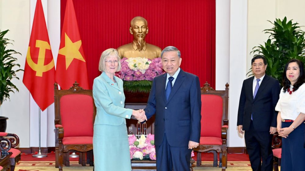 Tổng Bí thư Tô Lâm tiếp Đại sứ Australia.