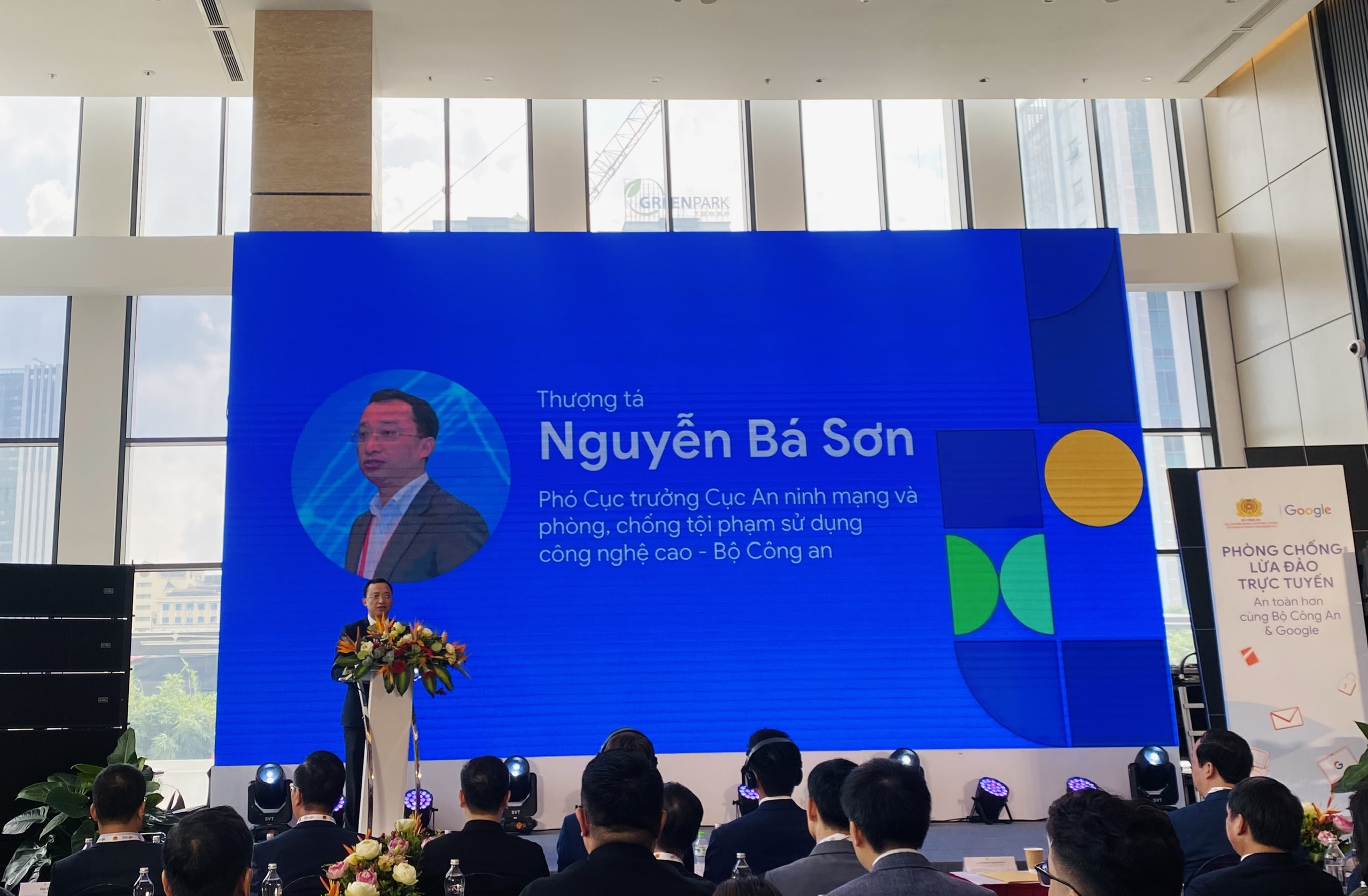 Thượng t&aacute; Nguyễn B&aacute; Sơn, Ph&oacute; Cục trưởng Cục An ninh mạng v&agrave; ph&ograve;ng, chống tội phạm sử dụng c&ocirc;ng nghệ cao (Bộ C&ocirc;ng an).&nbsp;