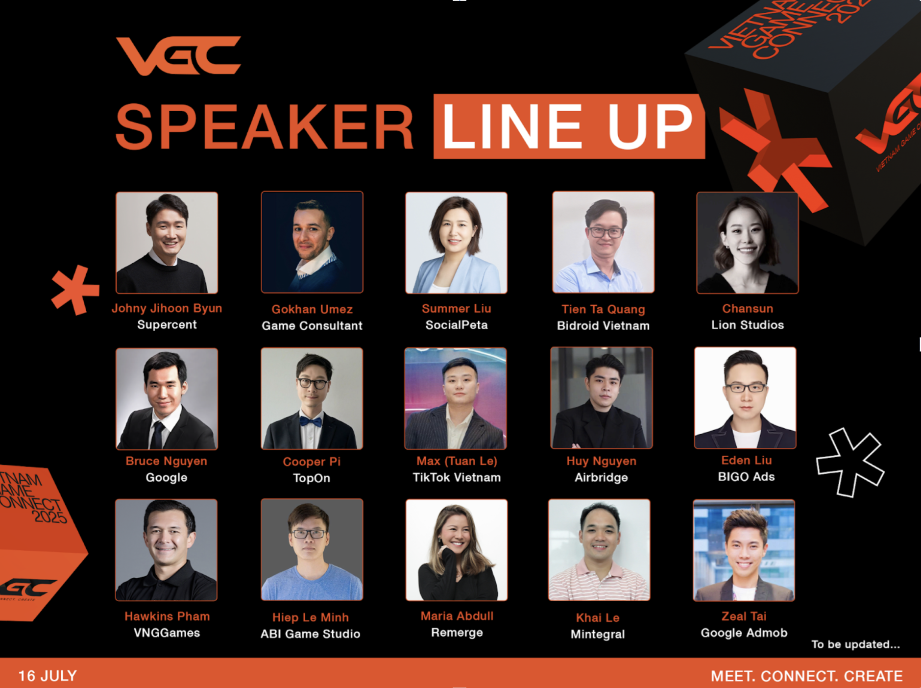 Những chuy&ecirc;n gia h&agrave;ng đầu thế giới quy tụ tại sự kiện Vietnam Game Connect 2025.