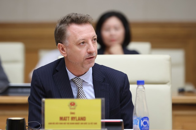 Ông Matt Ryland, Giám đốc điều hành Hiệp hội Doanh nghiệp Anh quốc (BritCham) tại Việt Nam - Ảnh: VGP