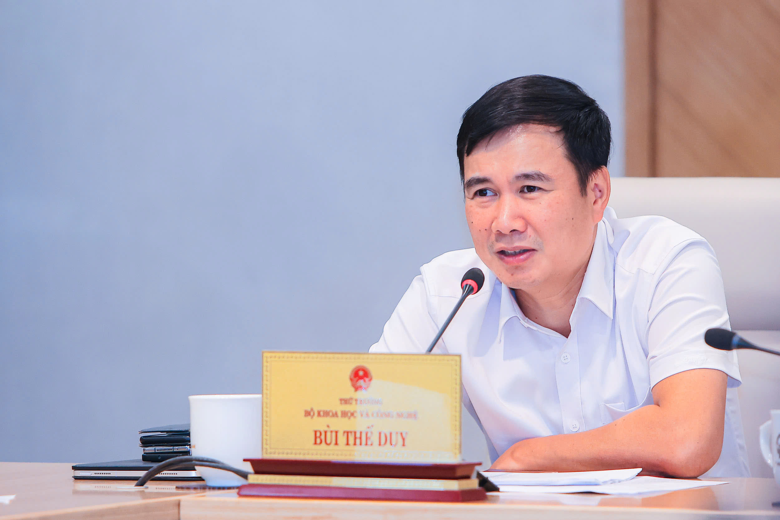 Thứ trưởng Bộ Khoa học và Công nghệ Bùi Thế Duy.