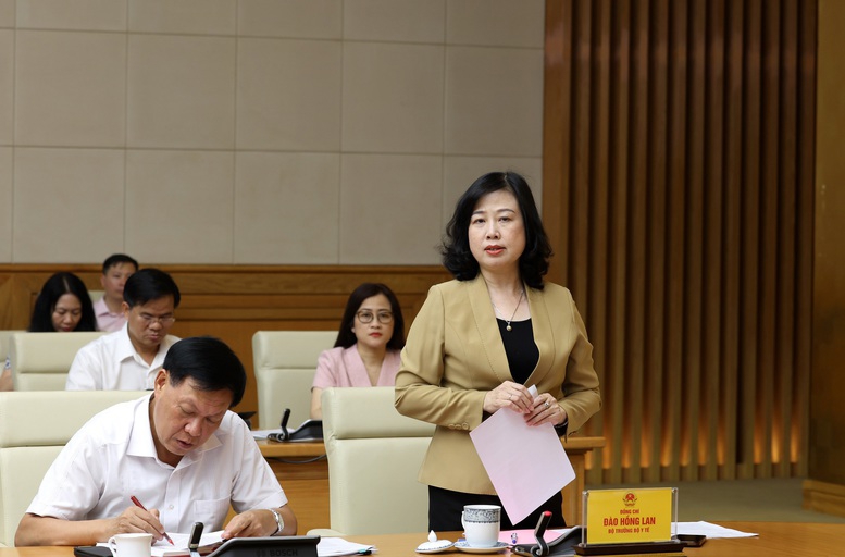 Bộ trưởng Bộ Y tế Đ&agrave;o Hồng Lan. Ảnh: VGP.