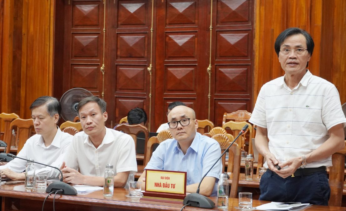 Đại diện Công ty MTIP báo cáo tiến độ triển khai các dự án
